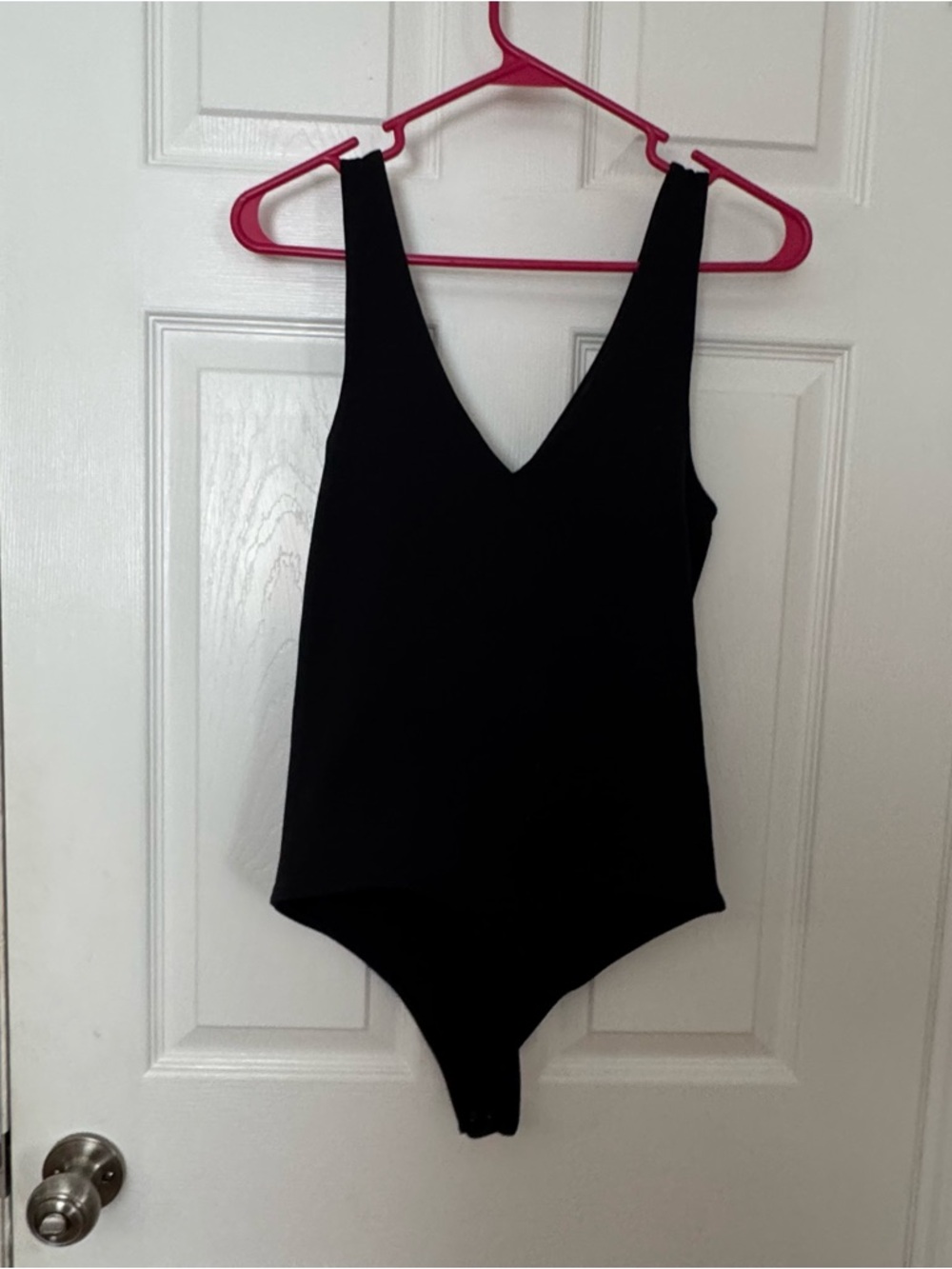 Abercrombie & Fitch Black V-neck body suit medium